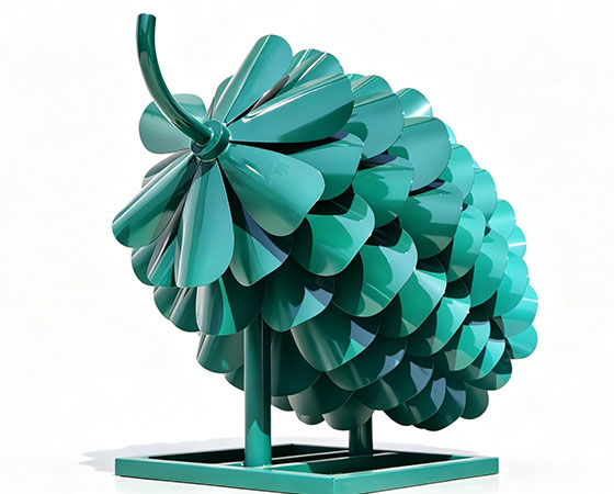 outdoor stainless steel pine cones