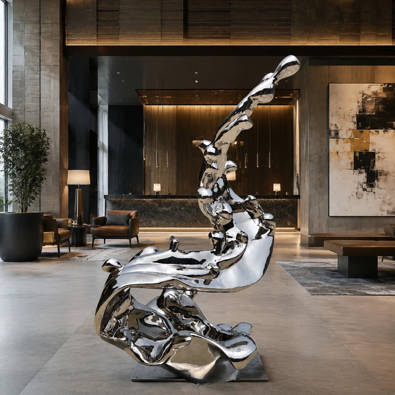 wave sculpture for hotel
