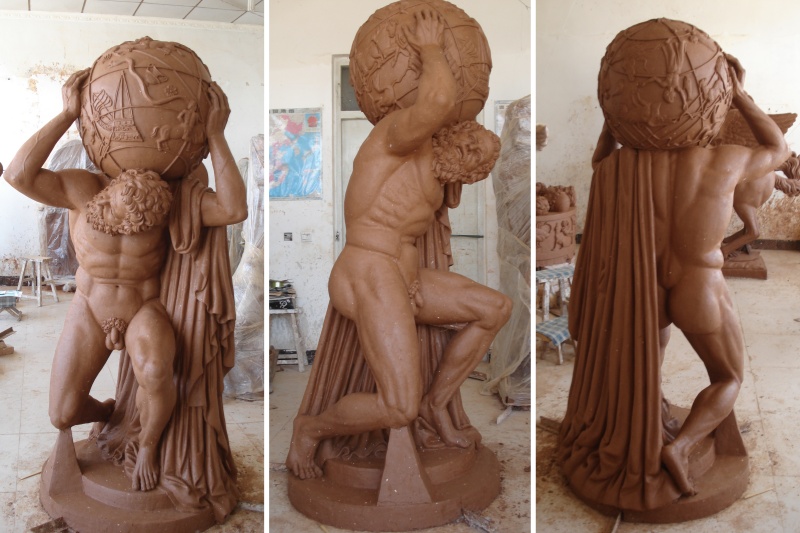altas clay model