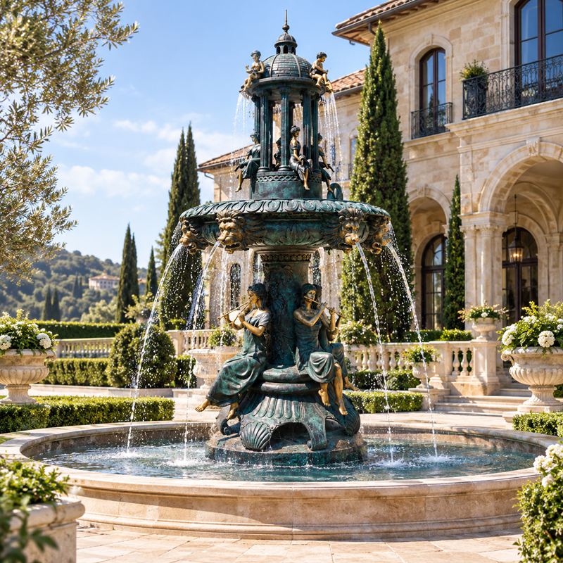 antique outdoor fountain