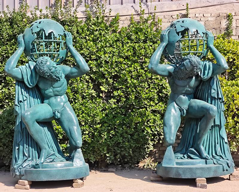 bronze atlas statues