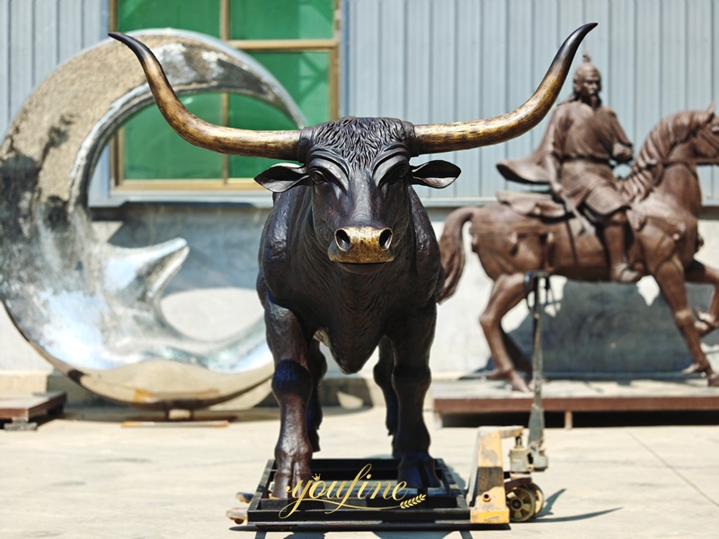 bronze longhorn sculpture
