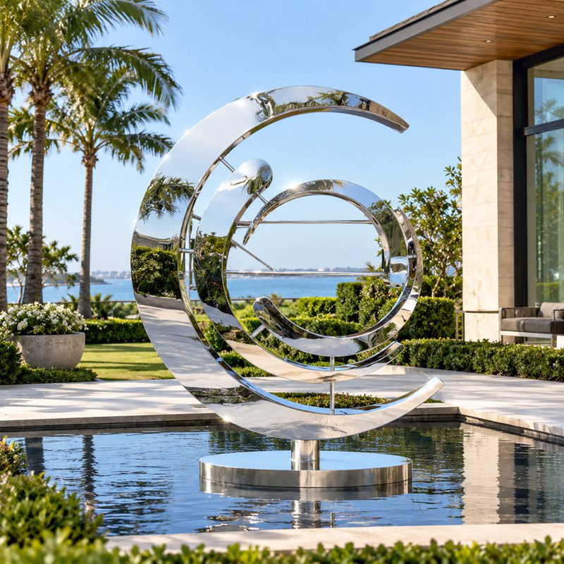 crescent sculpture