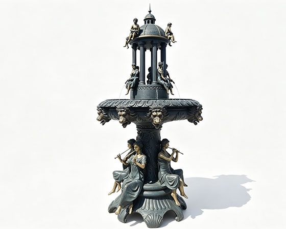 custom antique outdoor fountain
