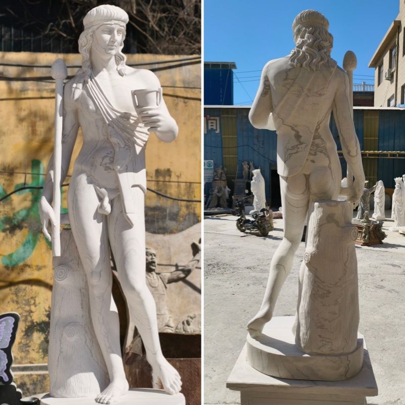different view of Bacchus statue