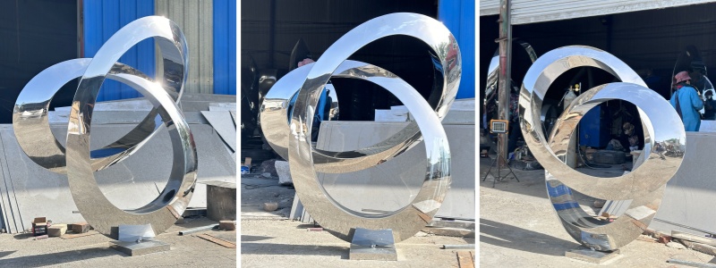 different view of Loop sculpture