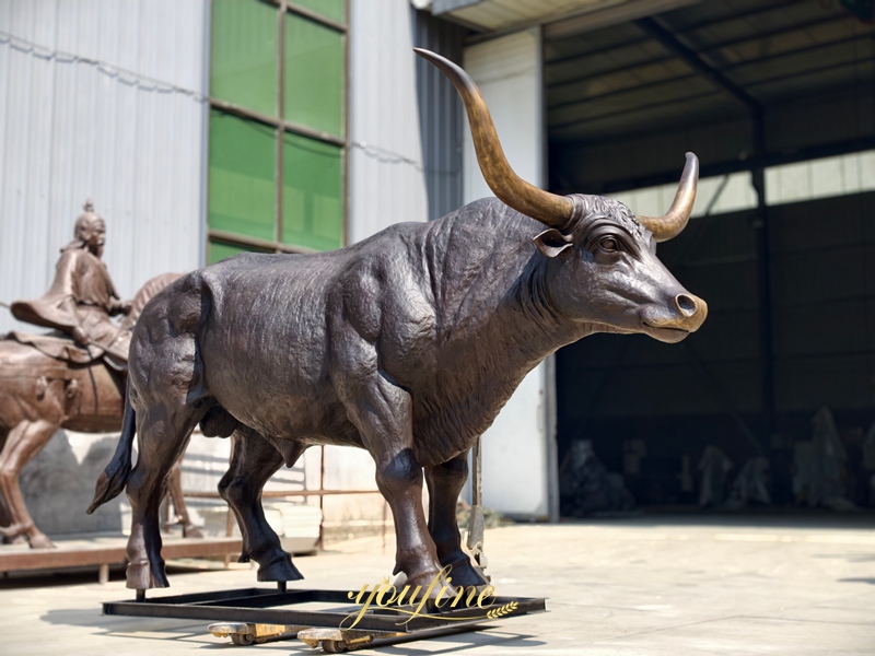 life size longhorn sculpture