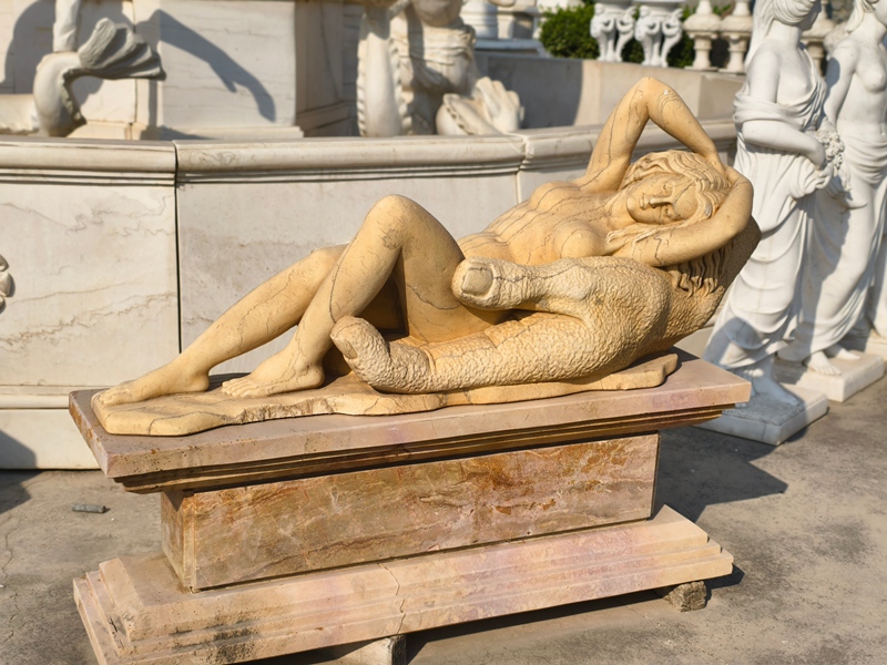 marble Sleeping Ariadne on the Hand of Hypnos statue