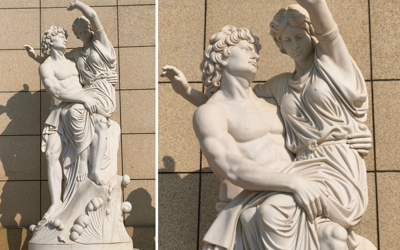 Mercury and Psyche statue detail