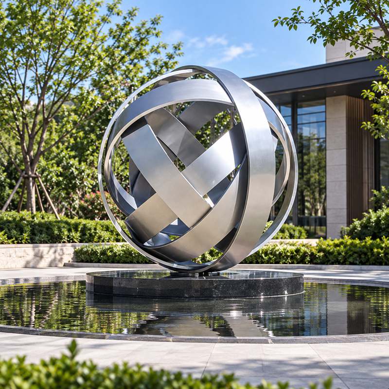 metal Orbital Sculpture