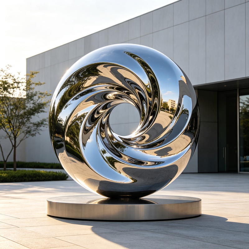 miroor vortex sculpture