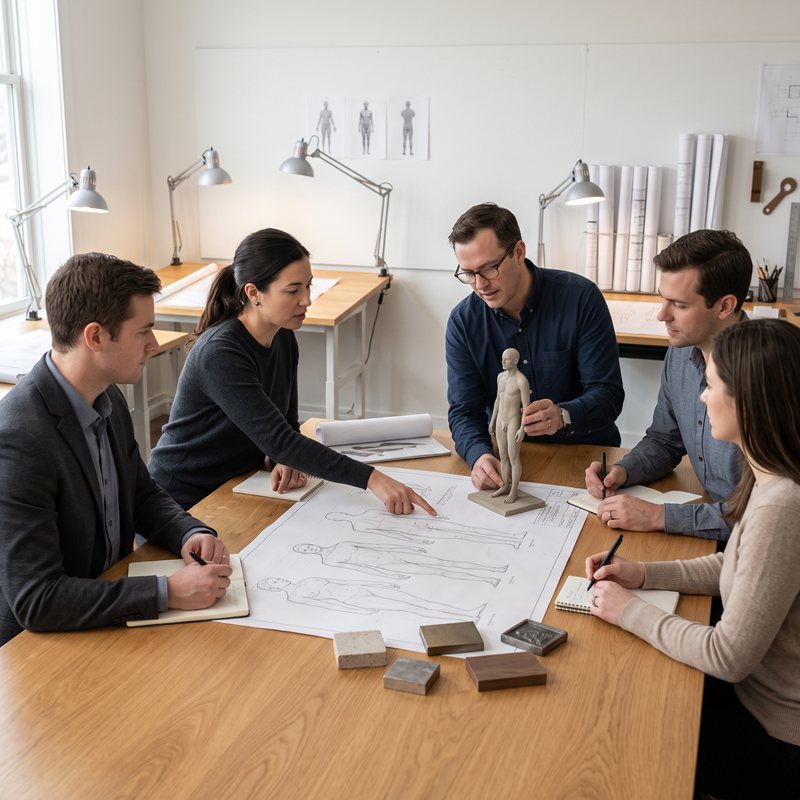 sculpture design team