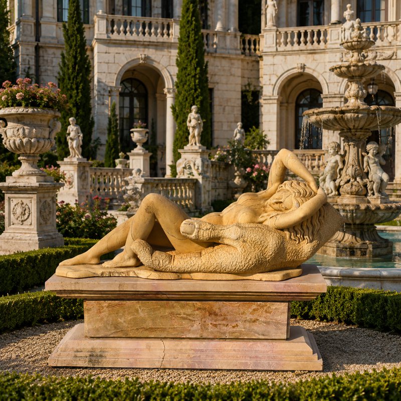 Sleeping Ariadne on the Hand of Hypnos statue