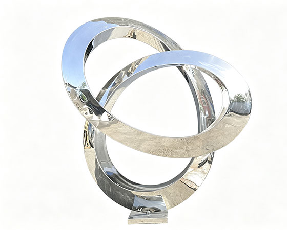 stainless steel Loop sculpture