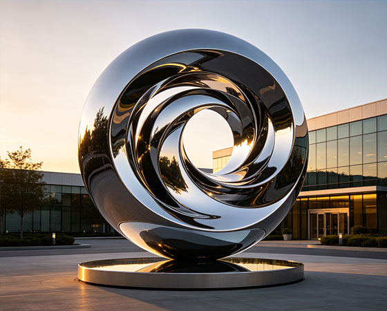 vortex sculpture for garden