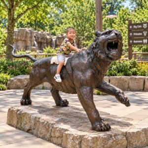 bronze tiger statue for zoo