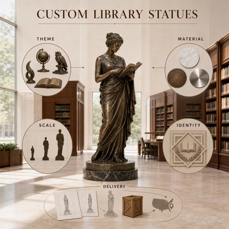 Custom Library Statues