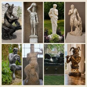 different style of pan statue