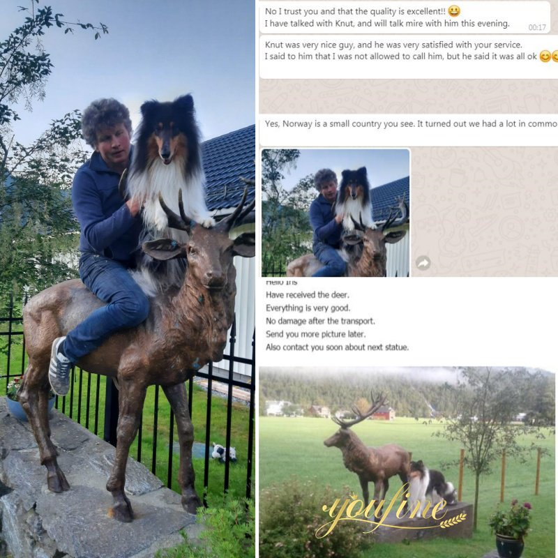 Feedback on the Norwegian Bronze Deer Sculpture