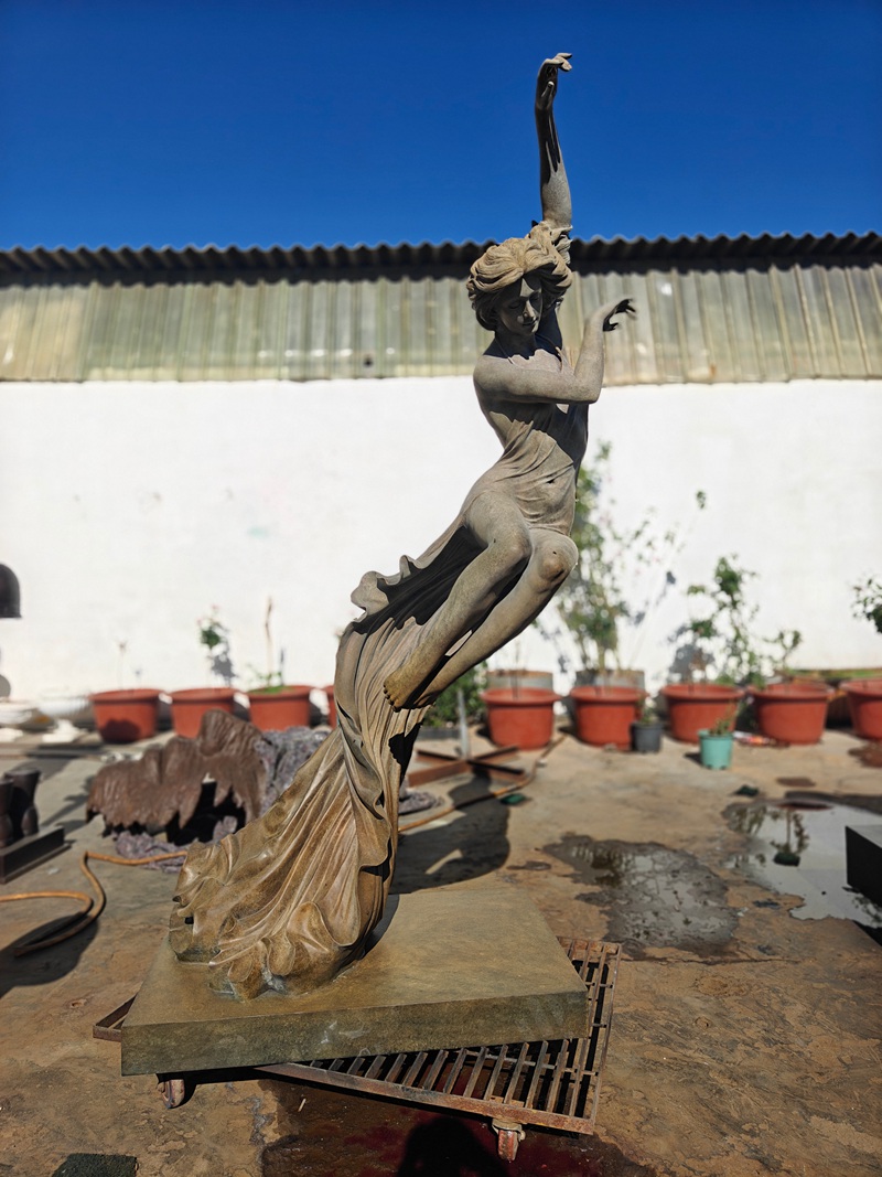 finished dancing woman statue