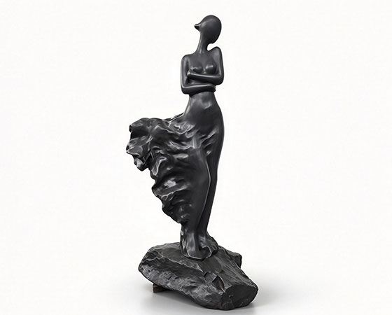 lady in the wind statue