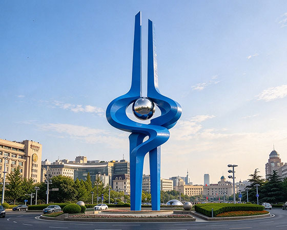 large spring sculpture
