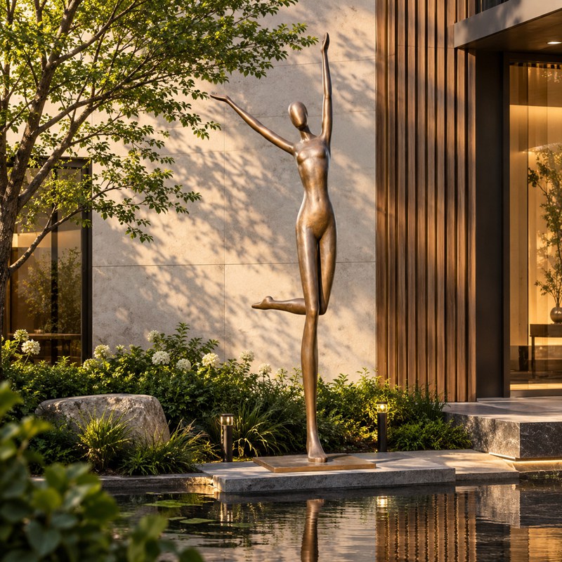 life size dance of life statue