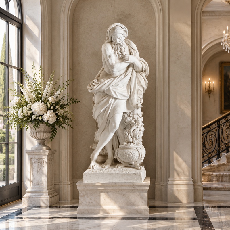 life size LHiver sculpture