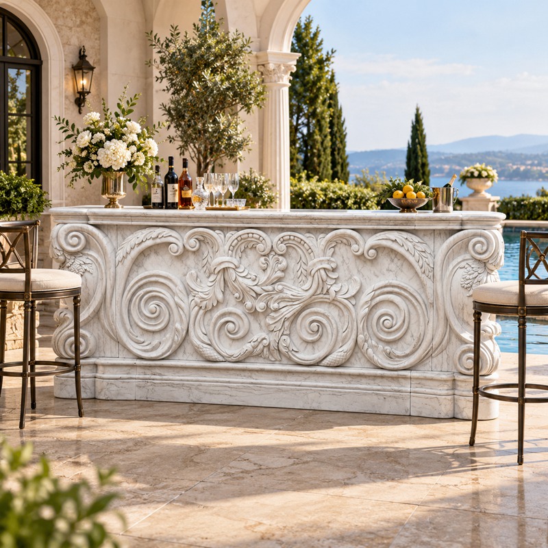 Marble Bar Counter Design