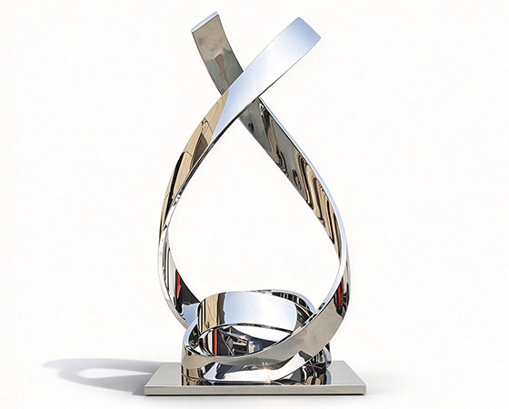 mirror twisting sculpture