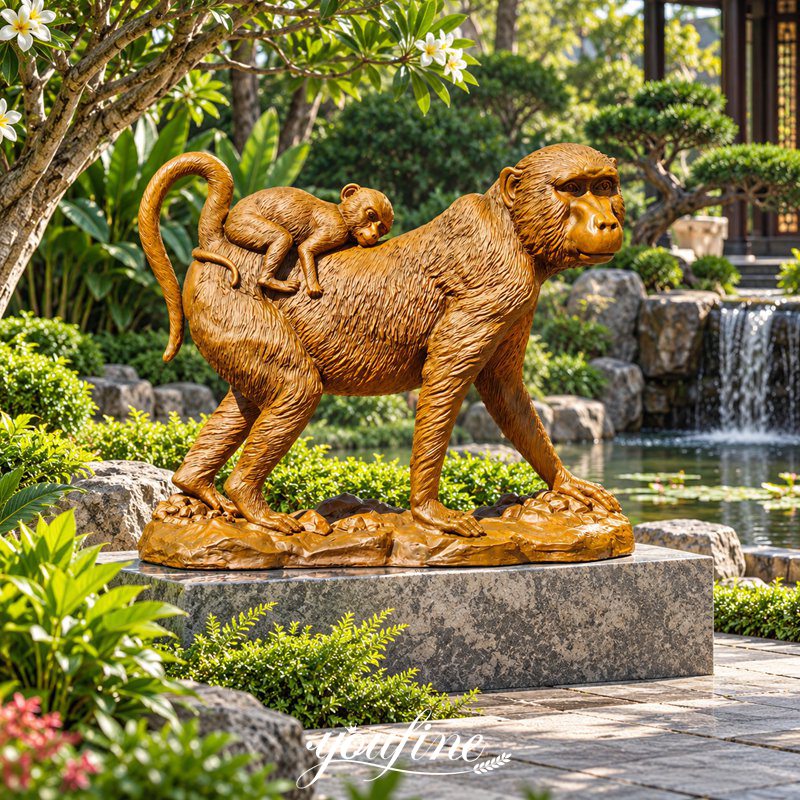 monkey garden statue