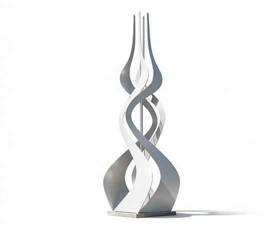 Twist of Fire sculpture for outdoor