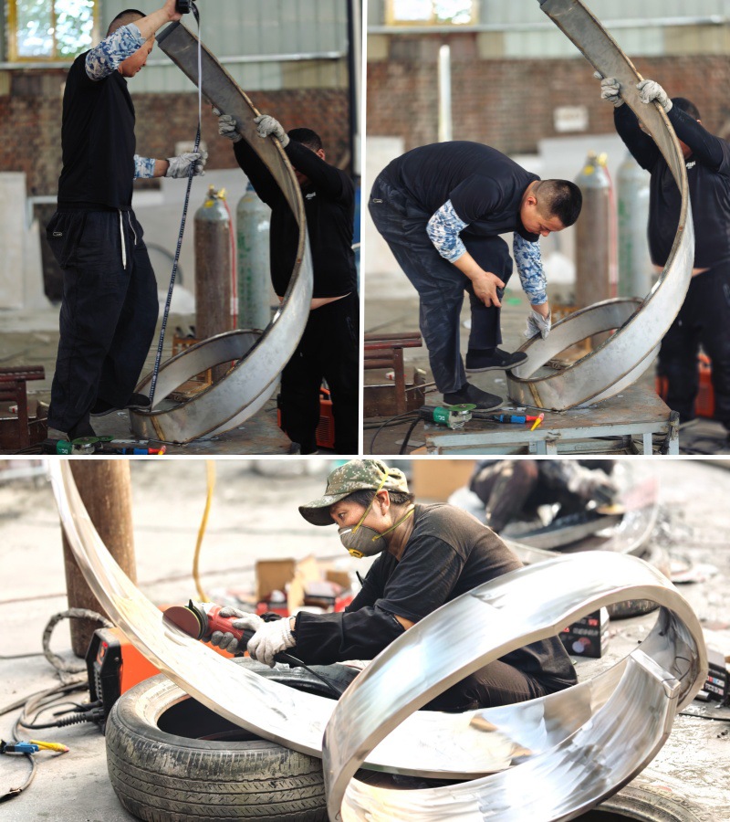twisting sculpture production process